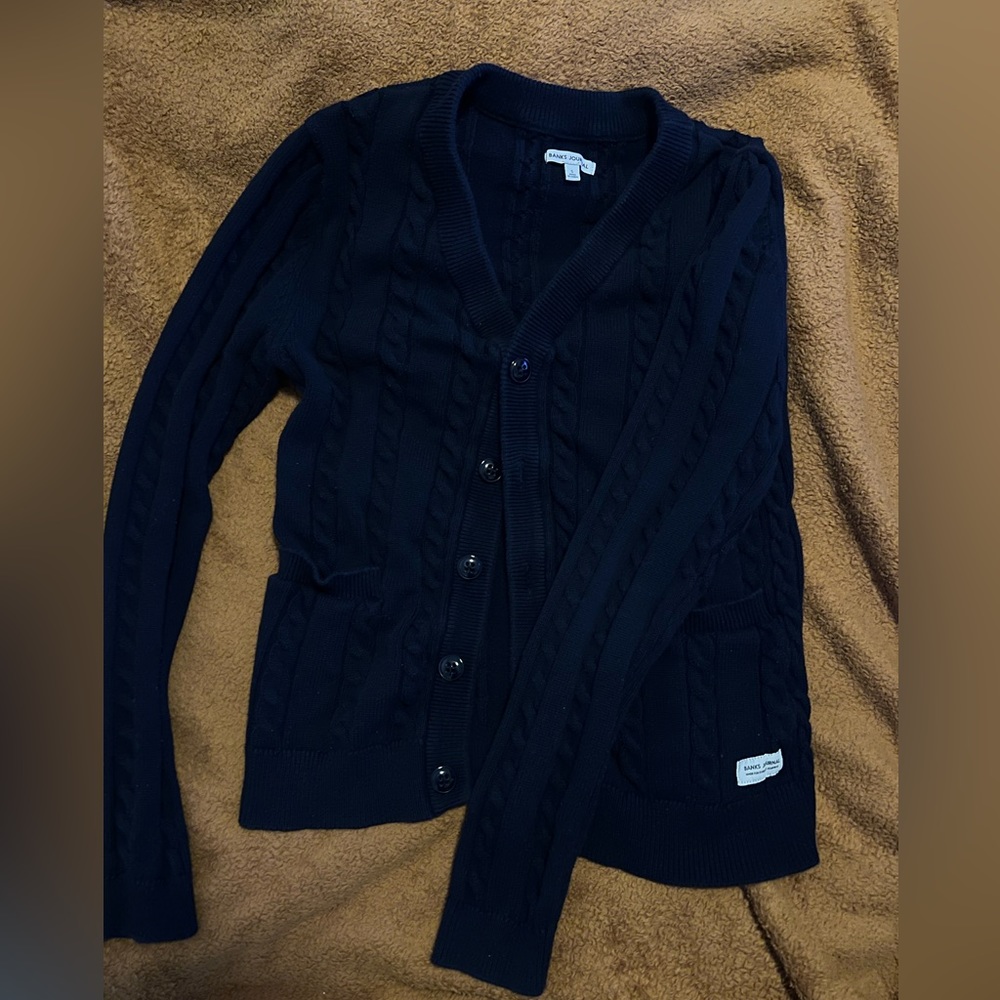 banks journal cardigan